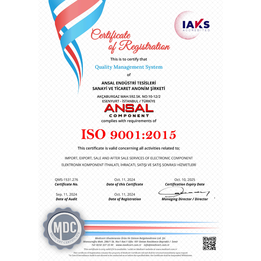 ISO 9001:2015 Sertifikamızı Yeniledik